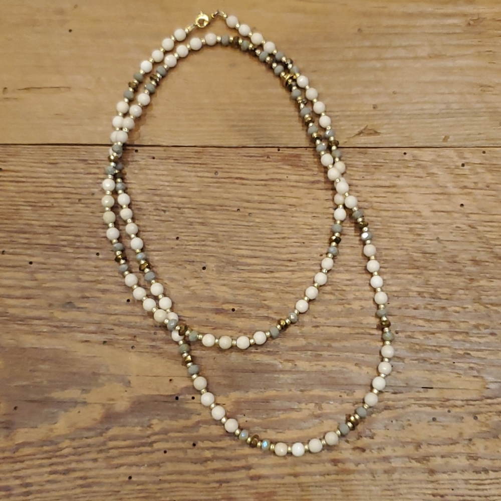Trendy double necklace